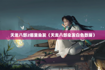 天龙八部2哪里染发（天龙八部染发白色数据）