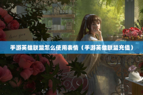 手游英雄联盟怎么使用表情（手游英雄联盟充值）
