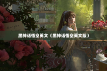 黑神话悟空英文（黑神话悟空英文版）
