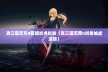 真三国无双8甄姬加点攻略（真三国无双8刘备加点攻略）