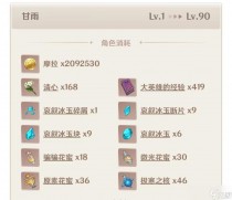 原神甘雨需要什么突破材料,原神甘雨喜好食物一览