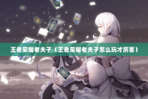 王者荣耀老夫子（王者荣耀老夫子怎么玩才厉害）