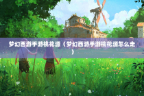 梦幻西游手游桃花源（梦幻西游手游桃花源怎么走）