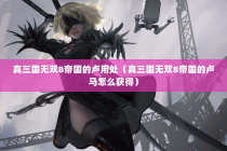 真三国无双8帝国的卢用处（真三国无双8帝国的卢马怎么获得）