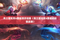 真三国无双8曹操测评结果（真三国无双8曹操的终极武器）